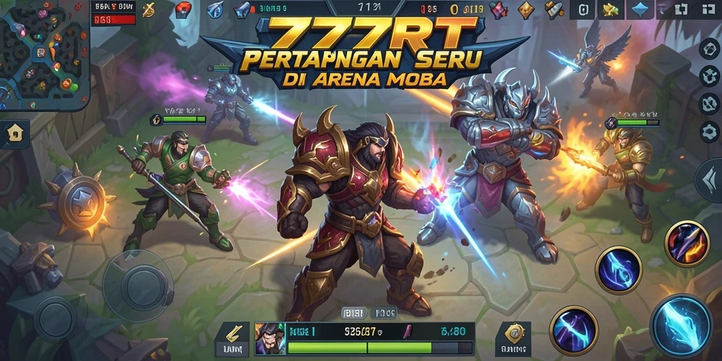 Screenshot gameplay 777RT menampilkan aksi pertarungan yang mendebarkan.