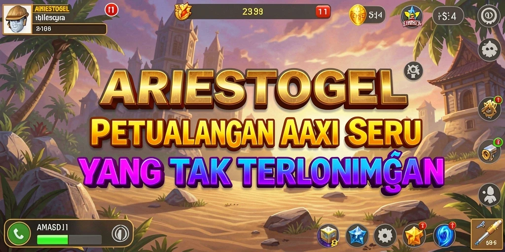 Tampilan gameplay mendebarkan di ARIESTOGEL dengan aksi luar biasa.
