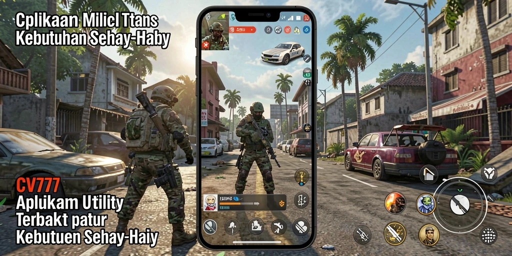 Tampilan antarmuka CV777 dengan berbagai fitur Utility.