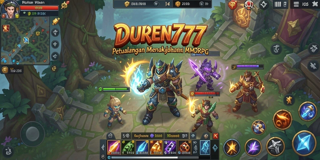 Tampilan gameplay seru di dunia MMORPG DUREN777.
