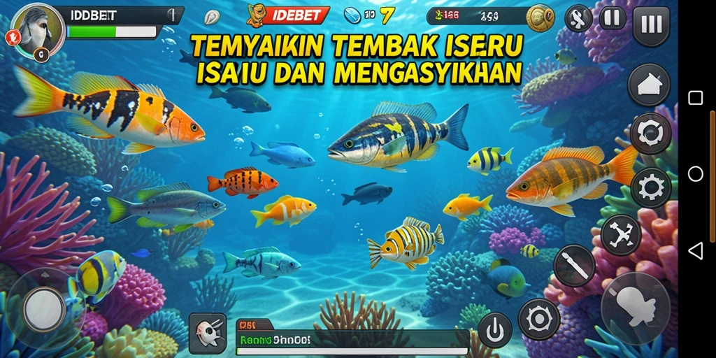 Screenshot gameplay Tembak Ikan yang seru di IDEBET.