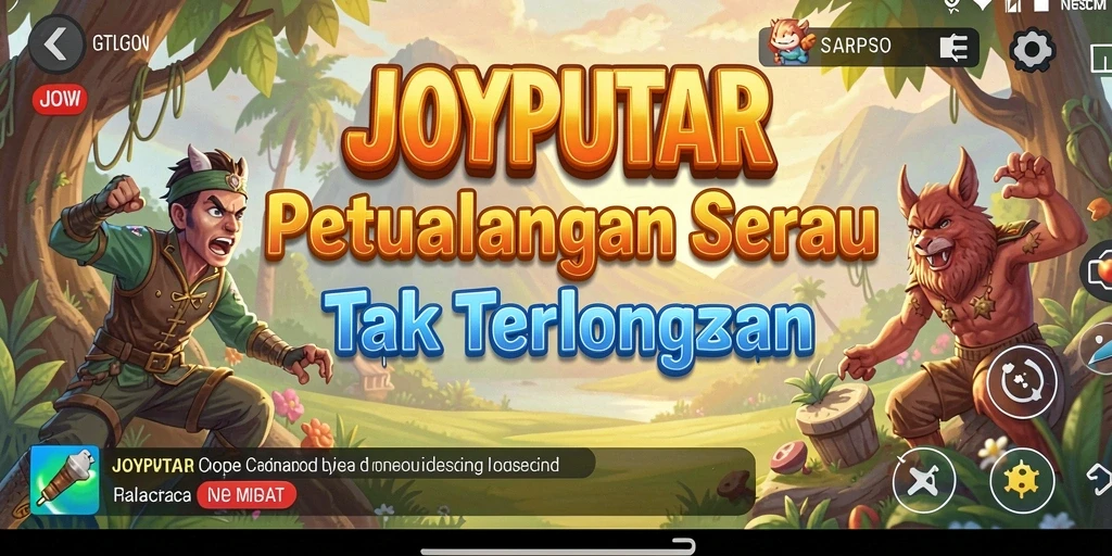 Screenshot gameplay JOYPUTAR menampilkan petualangan seru di dunia terbuka.