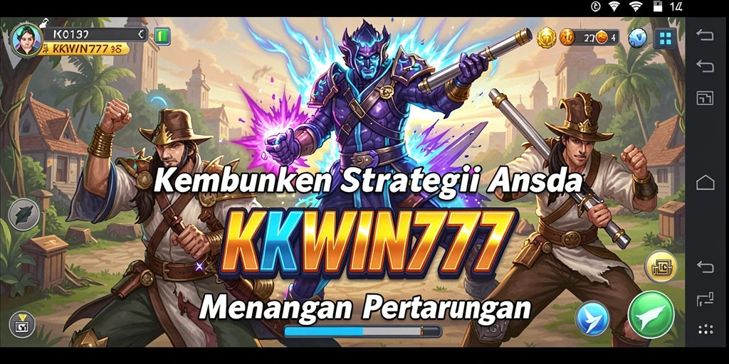 Tangkapan layar gameplay <strong>KKWIN777</strong> menampilkan strategi dan pertempuran yang mendebarkan.