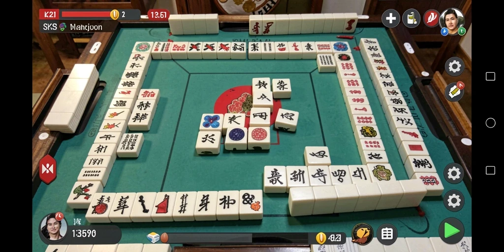 Screenshot gameplay LK21 yang menampilkan keseruan bermain Mahjong.