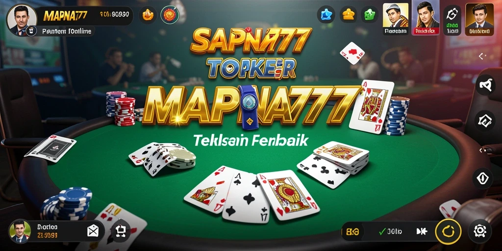 Tampilan gameplay poker yang mendebarkan di MAPNA777.