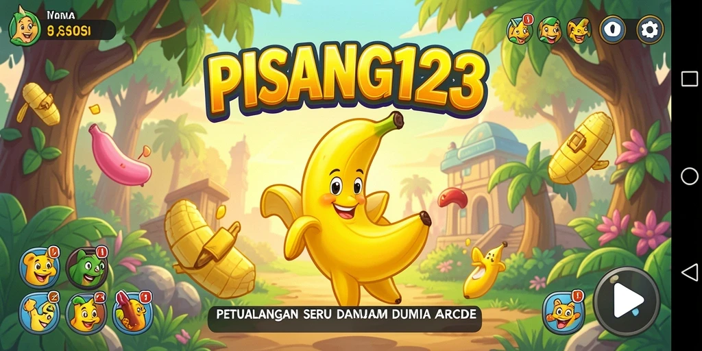 Tangkapan layar PISANG123 menampilkan aksi seru dalam gameplay arcade.