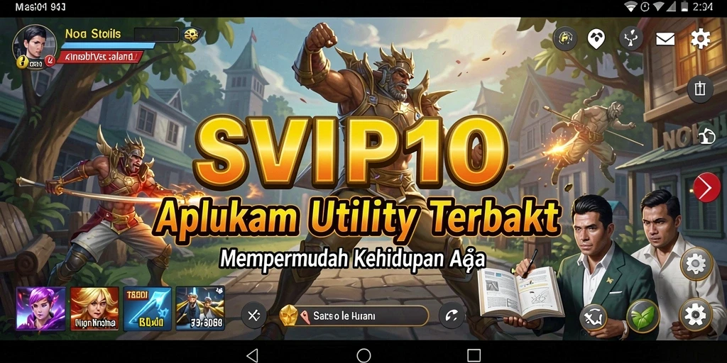Tampilan antarmuka utama SVIP10 yang sederhana dan fungsional.